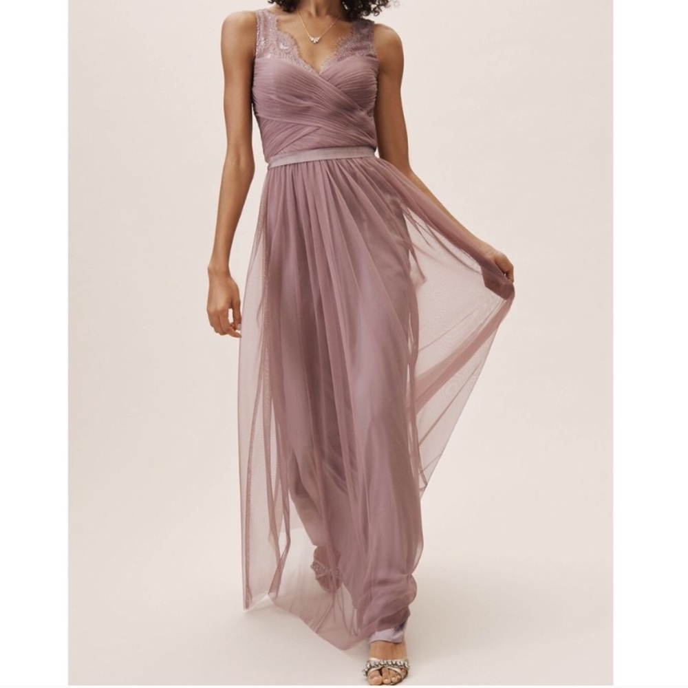 Anthropologie BHLDN rose Fleur Dress by Hitherto